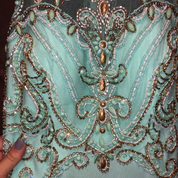 ALICE beaded full length prom dress - Picture 4 of 8